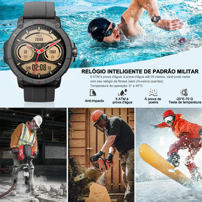 Smartwatch MASX Oasis X GPS, Alexa integrado, 100 modos esportivos, smartwatch à prova d'água 5ATM