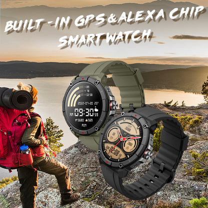 Smartwatch MASX Oasis X GPS, Alexa integrado, 100 modos esportivos, smartwatch à prova d'água 5ATM