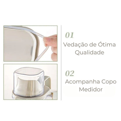 Pote Hermético Porta Condimentos com Vedação Silicone - Condex©