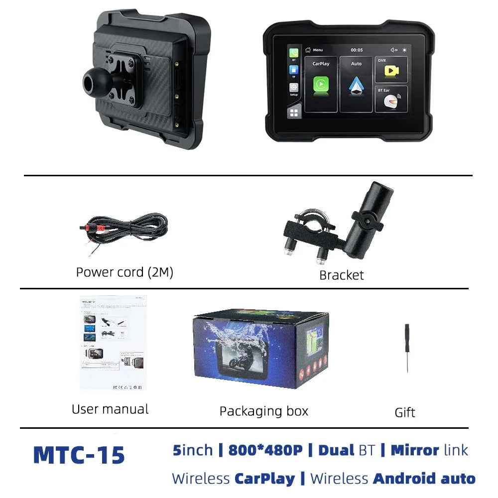 Sistema de Entretenimento e Navegação Veicular com Wireless CarPlay e Android Auto