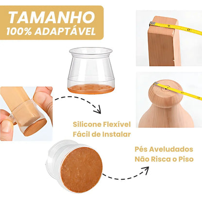 MoveFlex® – Tampa de Silicone para Pés de Móveis